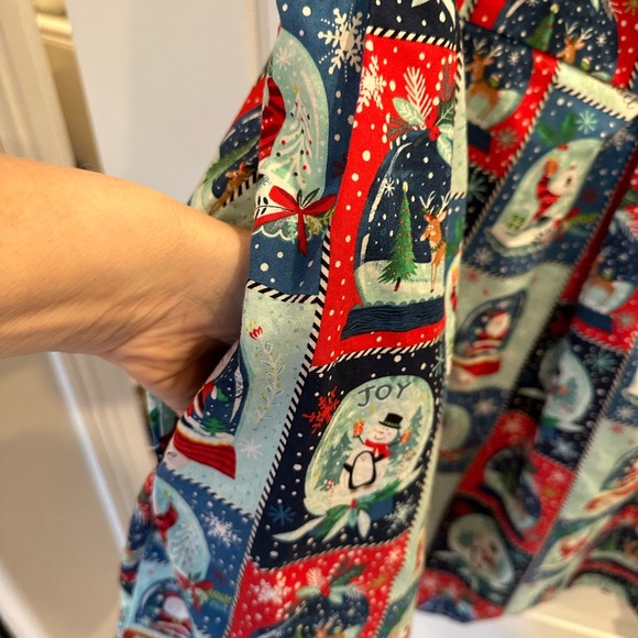 Handmade Women’s Christmas cat Dress. No size tag. See measurements - Picture 2 of 7